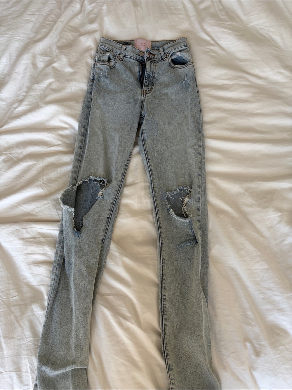 Revice Denim Uptown Star Patch Jeans Light Wash Size 25